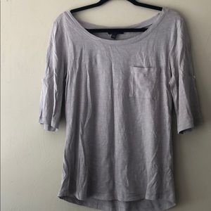 Banana republic grey half sleeve shirt